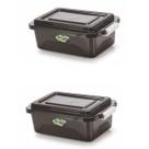 Kit 2 Caixas Organizadoras Black 10 L C/ Tampa e Travas