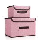 Kit 2 Caixas Organizadoras Com Tampa 19/8 Litros Dobrável Cesto Multiuso Quarto Banheiro Kit 2 Caixas Organizadoras Com Tampa 19/8 Litros Dobrável Cesto Multiuso Quarto Banheiro