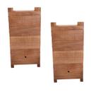 Kit 2 Caixas Para Abelhas Jataí, 12X12 Interno Madeira Tratada Com Verniz Sem Cheiro Madeira De Pinus , Jataí, Mirim, Sem Ferrão