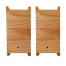 Kit 2 Caixas Para Abelhas Jataí, 12X12 Interno Madeira Tratada De Pinus , Jataí, Mirim, Sem Ferrão Com 2 Melgueiras Modelo Inpa