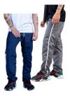 Kit 2 Calça Adulto Masc Tactel 1 Bolso Caminhada Inverno 076
