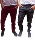Kit 2 calça basica tradicional jeans e sarja tudo a pronta entrega aproveite