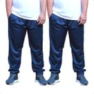 KIT 2 Calça Masculina Jogger Plus Size Tecido Helanca Flanelada
