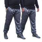 KIT 2 Calça Masculina Jogger Plus Size Tecido Helanca Flanelada
