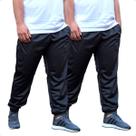 KIT 2 Calça Masculina Jogger Plus Size Tecido Helanca Flanelada