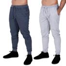 Kit 2 Calça Moletom Com Bolso Slim Jogger Masculina Lisa Básica Casual Estilosa Conforto Corrida Adulto Kit 2 Calça Moletom Com Bolso Slim Jogger Masculina Lisa Básica Casual Estilosa Conforto Corrida Adulto
