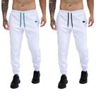 kit 2 Calça Moletom Com Bolsos Cintura Com Elástico Coroa e Cordão