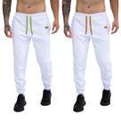 kit 2 Calça Moletom Com Bolsos Cintura Com Elástico Coroa e Cordão