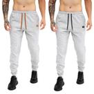 kit 2 Calça Moletom Com Bolsos Cintura Com Elástico Coroa e Cordão