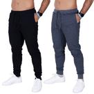 Kit 2 Calça Moletom Fristyle Com Bolso Masculina Adulto