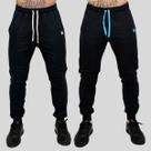 Kit 2 Calça Moletom Masculina Skinny Slin Sport Coroa e Cordão