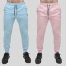 Kit 2 Calça Moletom Masculina Skinny Slin Sport Coroa e Cordão