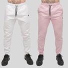 Kit 2 Calça Moletom Masculina Skinny Slin Sport Coroa e Cordão