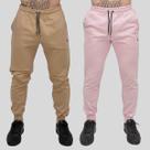 Kit 2 Calça Moletom Masculina Skinny Slin Sport Coroa e Cordão