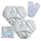 Kit 2 Calça plástica S/botão C/ absorvente Geriatrico Escape
