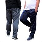 Kit 2 Calça Plus Size Masculina Treino Academia Cintura com Elástico 108
