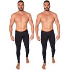 KIT 2 Calça Térmica Proteção UV WLS Modas Adulto Segunda Pele Ciclista Moda Fitness Masculina