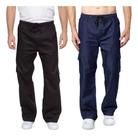 Kit 2 Calças Cargo Modelo Largo Balão Preta Jeans Kit 2 Calças Cargo Modelo Largo Balão Preta Jeans