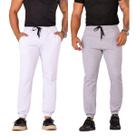 Kit 2 Calças De Moletom Jogger Masculina Premium Lisa