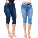 Kit 2 Calças Feminina HNO Jeans Skinny Classic Preta e Azul Marinho Kit 2 Calças Feminina HNO Jeans Skinny Classic Preta e Azul Marinho