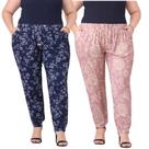 Kit 2 Calças Feminina Senhoras Malha Liganete Bolso Lateral Estampadas.
