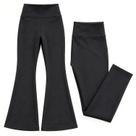 Kit 2 Calças Femininas Inverno Legging Térmica Flanelada + Flare Cintura Alta Tamanhos 34 ao 44 Cor:PretoTamanho:GG