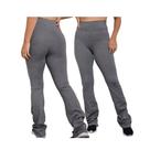 Kit 2 Calças Flare Simples para Treino Academia Fitness Moda Casual Bailarina Boca de Sino