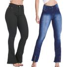 Kit 2 Calças HNO Jeans Petit Flare Azul