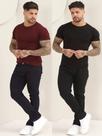 Kit 2 Calças Jeans Masculina Básica Com Elastano A- 130/151