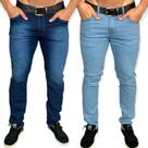 Kit 2 Calças jeans masculina basica varias cores sarja jeans Kit 2 Calças jeans masculina basica varias cores sarja jeans