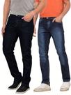 KIT 2 Calças Jeans Masculina Linha Premium Comfort Azul Com Elastano KIT 2 Calças Jeans Masculina Linha Premium Comfort Azul Com Elastano