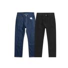 Kit 2 Calças Jeans Reta Masculina Preto E Azul Conforto 38 ao 46