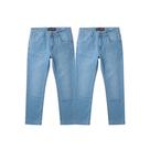 Kit 2 Calças Jeans Skinny Masculina Azul Claro Modelagem Ajustada 38 ao 46 Kit 2 Calças Jeans Skinny Masculina Azul Claro Modelagem Ajustada 38 ao 46