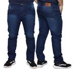 Kit 2 Calças Jeans Stretch Lycra Masculina Slim Algodão e Elastano Linha Premium 48 ao 56 Kit 2 Calças Jeans Stretch Lycra Masculina Slim Algodão e Elastano Linha Premium 48 ao 56