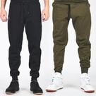 Kit 2 Calças Jogger de Moletom Peluciado Masculina