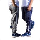 KIT 2 Calças Jogger Infantil Tecido Tactel Elástico na Barra 418