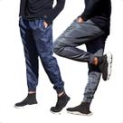 KIT 2 Calças Jogger Masculina Skinny Tecido Tactel 416