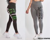 Kit 2 Calças Legging Leg Fitness Moda Academia Suplex Ginástica Breath