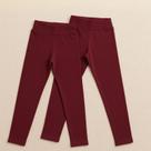 Kit 2 Calças Legging Tecido Suplex Flanelado Forrado com Fleece