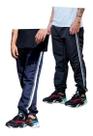 Kit 2 Calças Masc Tactel Jogger 1 Bolso Elastico Barra 017
