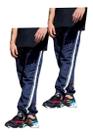 Kit 2 Calças Masc Tactel Jogger 1 Bolso Elastico Barra 017