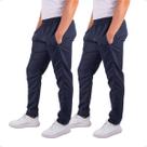 Kit 2 Calças Masculina Academia Treino Tactel com Bolsos Laterais