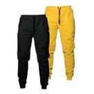 Kit 2 Calças Moletom Feminina Cintura Alta 2 Bolsos Básico Casual