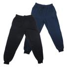 Kit 2 calças moletom plus size sba adulto 34028