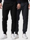Kit 2 Calças Moletom Preto e Chumbo Masculina Slim Interior Flanelado Super Conforto Benellys