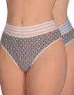 Kit 2 Calcinha 3D Coração Conforto Cós Vazado Cintura Alta Lingerie Feminina Tanga Moda Intima