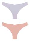 Kit/2 Calcinha Biquíni Trifil QE5460 Feminina Invisível Microfibra T. P/1XG