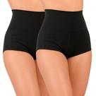 Kit 2 Calcinha Cinta Suplex Short Modelador Alta Pressão Cintura Alta Aperta Barriga Pós Parto