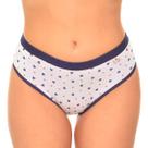 Kit 2 Calcinha Cós Alto de Algodão Tanga Estampada 2519