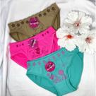 Kit 2 Calcinha Feminina Menina Infantil Poliamida Alta Qualidade Boxer ou Calcinha